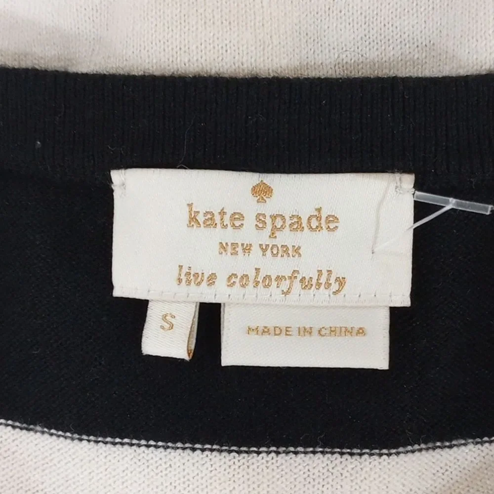 Kate Spade New York  Live Colorfully Jeweled Collar Cardigan, Size S